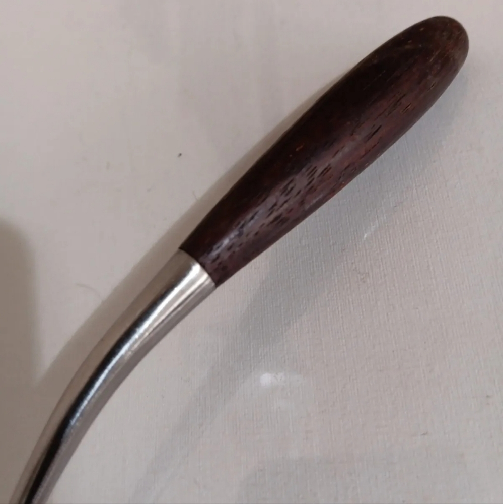 Vtg Wood Handle Gravy Spoon Lauffer Palisander Ladle Rosewood MCM Rare Japan